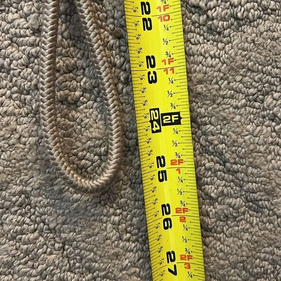 Leather shop braided belt with some stretch - Picture 7 of 7